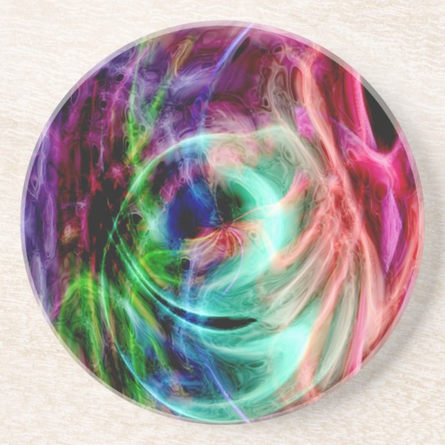 Multicolored Glow Coaster (Front)