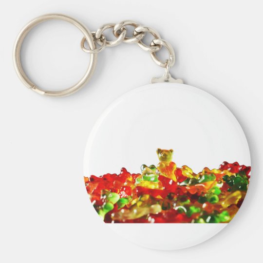 Multicolored Gummy Bears Keychain