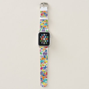 Multicolored Hand Prints Apple Watch Band