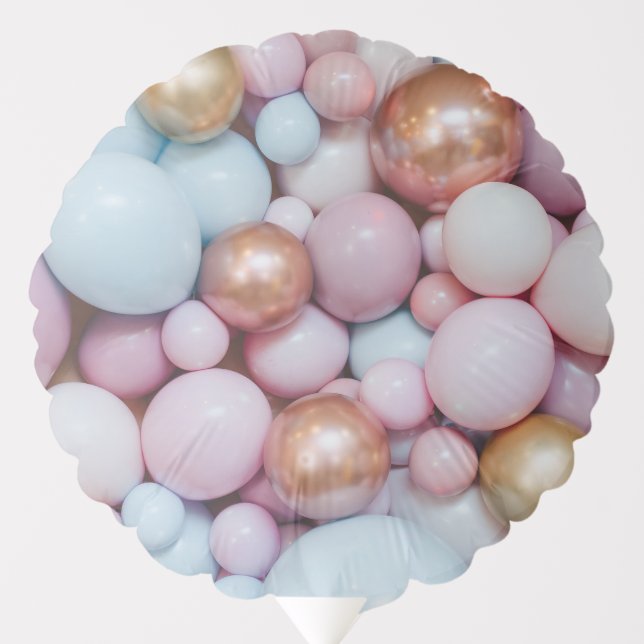 Multicolored happy birthday balloons (Front)