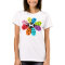 Multicolored Heart Ladybuy Flower Tshirt