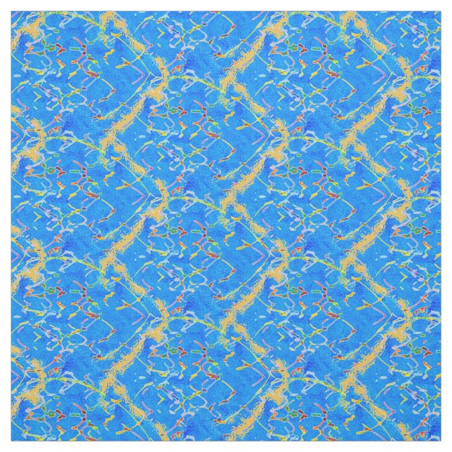 Multicolored Hearts Fabric (Swatch)