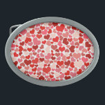 Multicolored Hearts Pattern Belt Buckle<br><div class="desc">Multicolored Hearts Pattern</div>