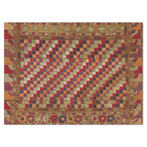 Multicolored Indian Quilt Print Tissue Paper