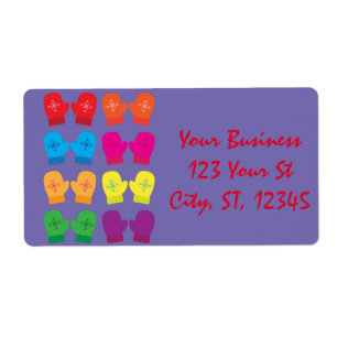 Multicolored Knitted Mittens Thunder_Cove Label