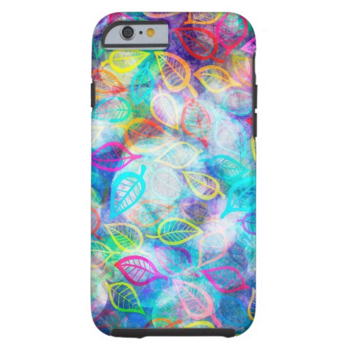 Multicolored Leafs Tough iPhone 6 Case