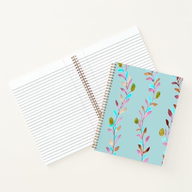 Multicolored leaves notebook (Inside)