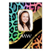 Multicolored leopard print cards (Front)