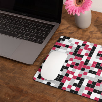 Multicolored Magenta Black Geometric