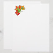 Multicolored Maple Leaves, botanical (Front/Back)