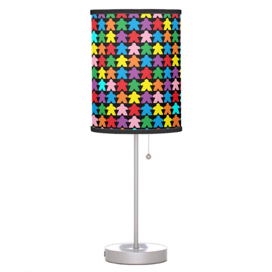 Multicolored Meeples Lamp (Left)