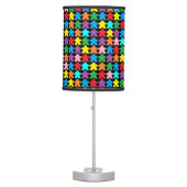 Multicolored Meeples Lamp (Front)