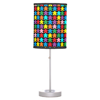 Multicolored Meeples Lamp