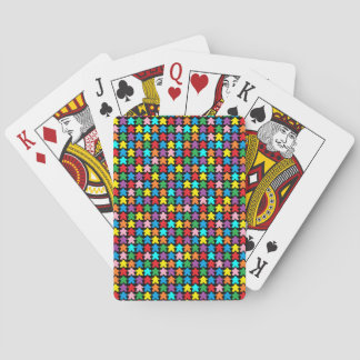 Multicolored Meeples Poker Cards