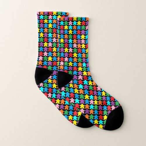 Multicolored Meeples Socks