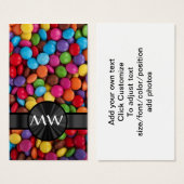 Multicolored mnogrammed candies (Front & Back)
