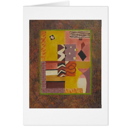 Multicolored modern abstract art cards (Front)
