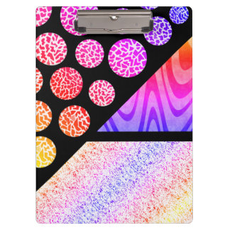 Multicolored Modern Black Clipboard