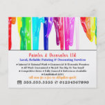 Multicolored Paint Drips, Painter & Decorator Flyer<br><div class="desc">Multicolored Paint Drips,  Painter & Decorator Advertising Flyer by The Business Card Store.</div>