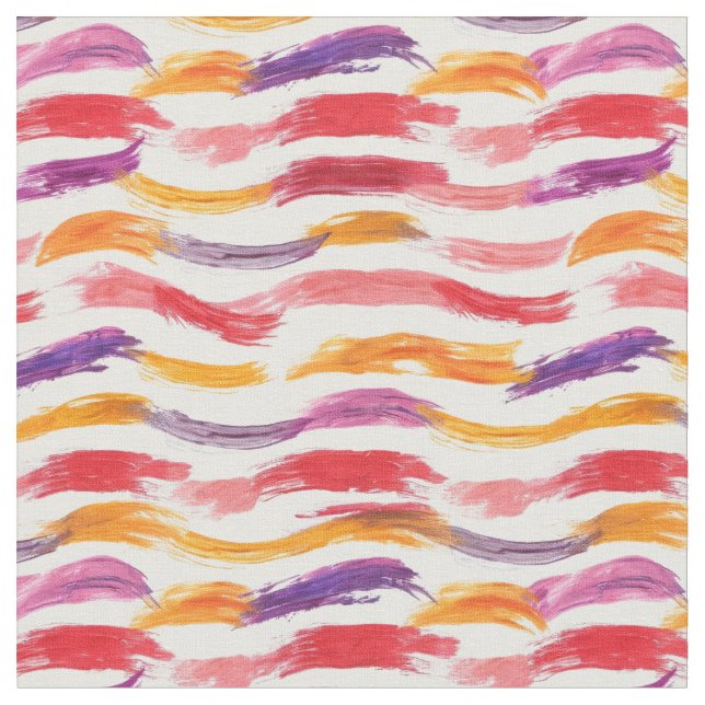 Multicolored paint strokes fabric (Close Up)