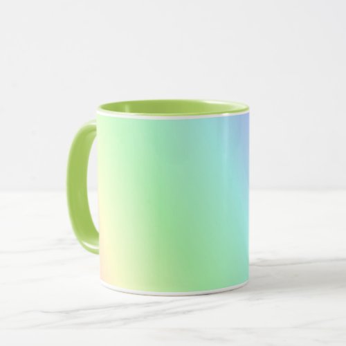 Multicolored pastel pattern mug