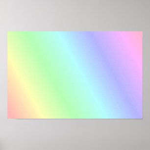 Multicolored pastel pattern poster