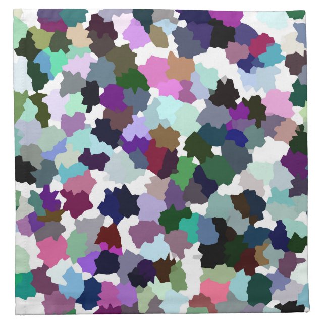 Multicolored Pattern Cloth Napkin (Front)