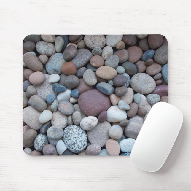 Multicolored Pebbles Mouse Pad (With Mouse)