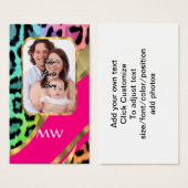 Multicolored pink leopard print (Front & Back)