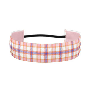 Multicolored Plaid Athletic Headband