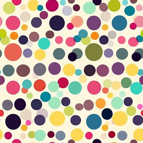 Multicolored Polka Dots Pet Collar