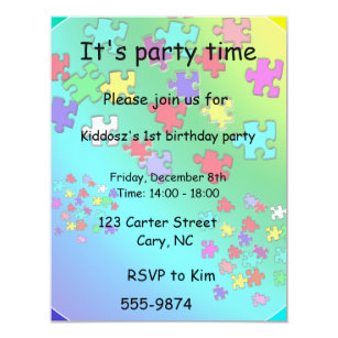 Jigsaw Puzzle Invitations | Zazzle