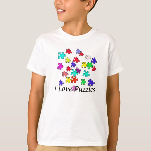 Multicolored puzzles T-Shirt (Front)