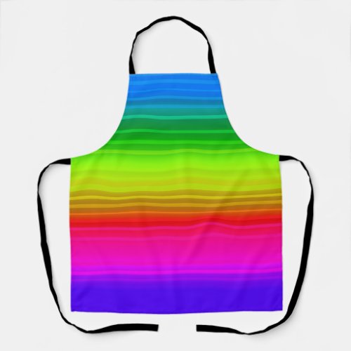 Multicolored rainbow apron