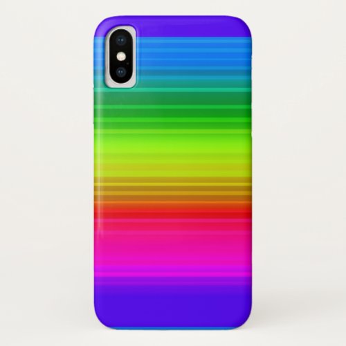 Multicolored rainbow iPhone x case