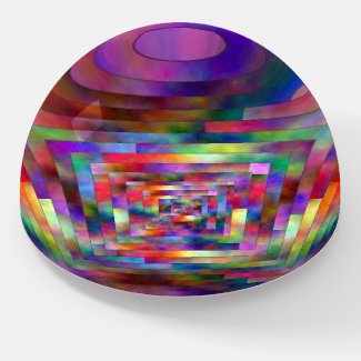 Multicolored Rainbow Effect Paperweight