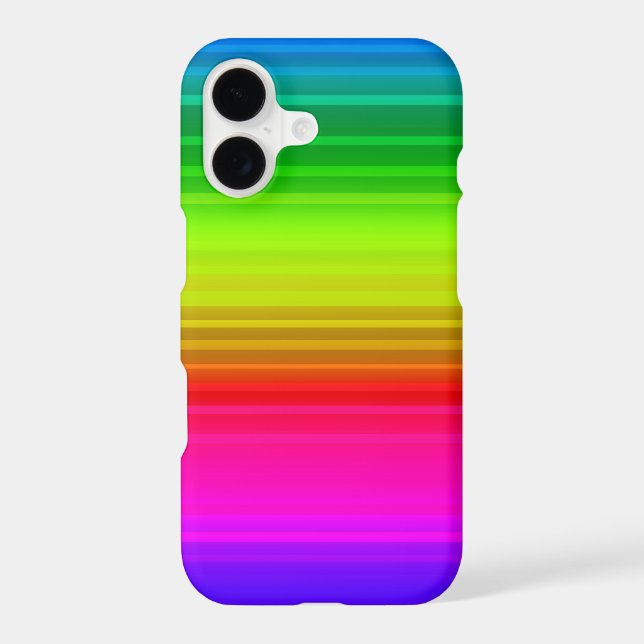 Multicolored, rainbow iphone case (Back)