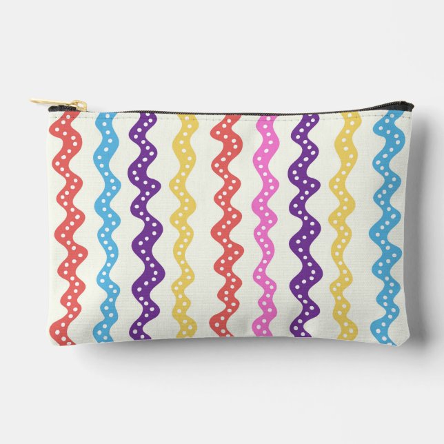 Multicolored rays accessory pouch (Front)