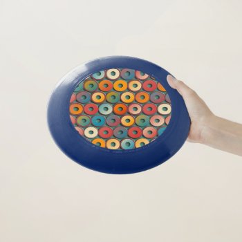 Multicolored Rings Wham-o Frisbee by DigitalArtMania at Zazzle