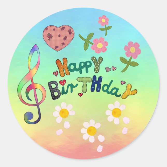 multicolored round stickers (Front)