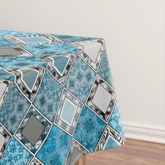 Multicolored , rustic , patchwork , patches   tabl tablecloth (In Situ)