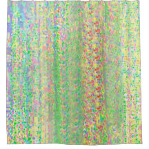 Multicolored Shimmery Shower Curtain