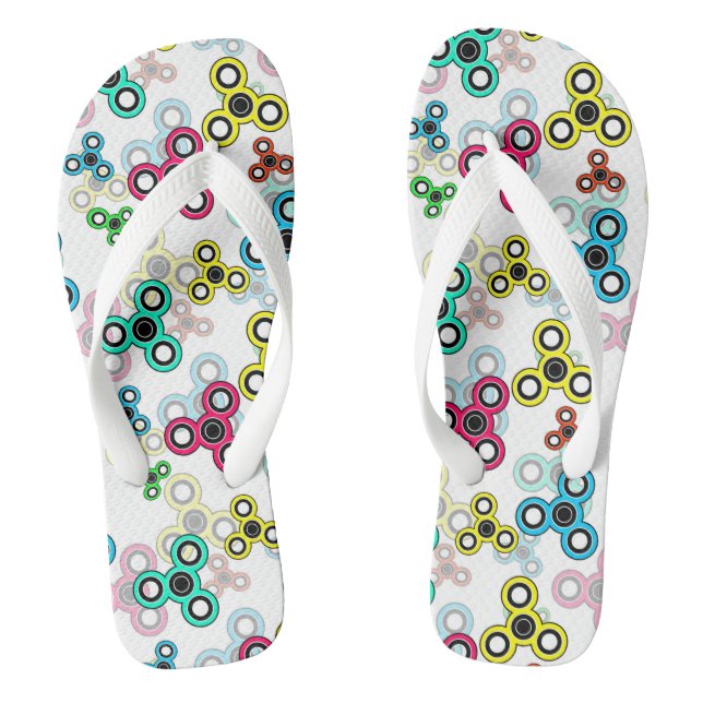Multicolored spinners flip flops (Footbed)