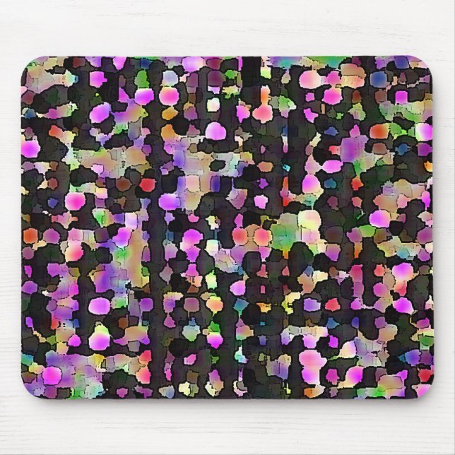 Multicolored Splotches Mouse Pad (Front)