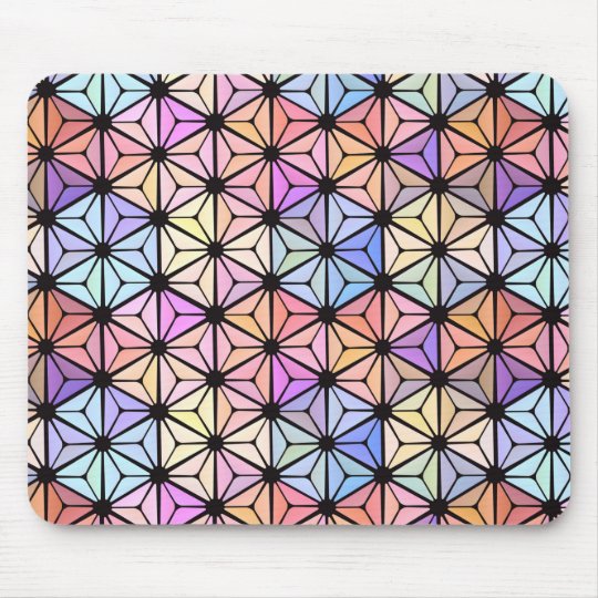 Multicolored stained-glass window   mouse pad