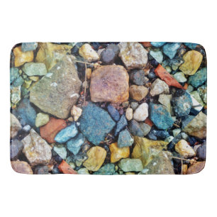 Multicolored Stones Bathroom Mat