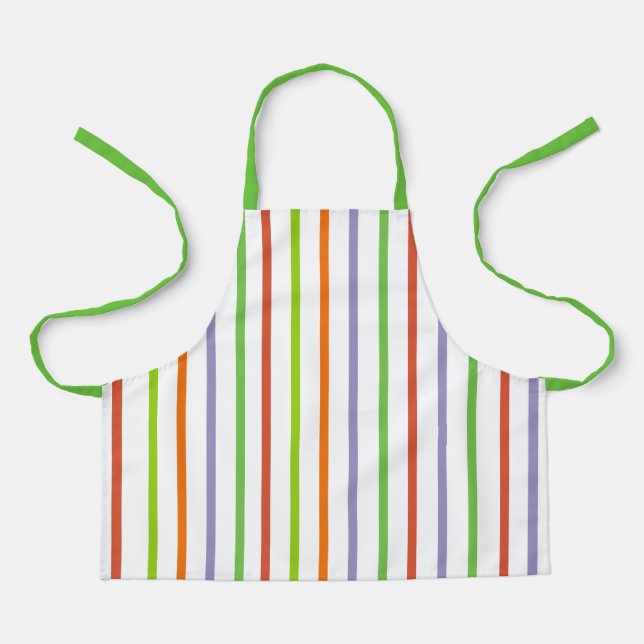Multicolored Striped Apron (Front)