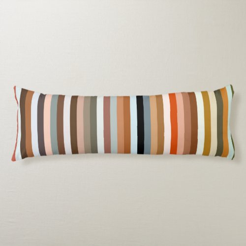 Multicolored Striped Pattern  Body Pillow