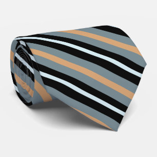 Multicolored Striped Pattern Neck Tie