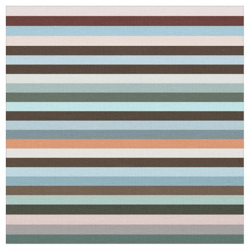 Multicolored Stripes Fabric